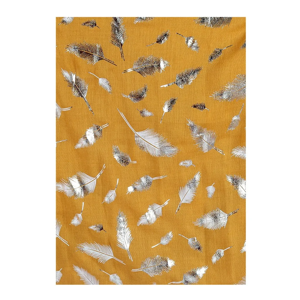 2019 Новый Модный Блестящий розовый мятный бронзирующий фольга Золотое перо