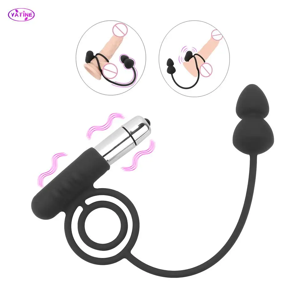 

Кольцо-вибратор для мужчин для пениса страпон анальная пробка, анальные шарики, массажер простаты, мужской мастурбатор, секс-игрушки для пар, эротические