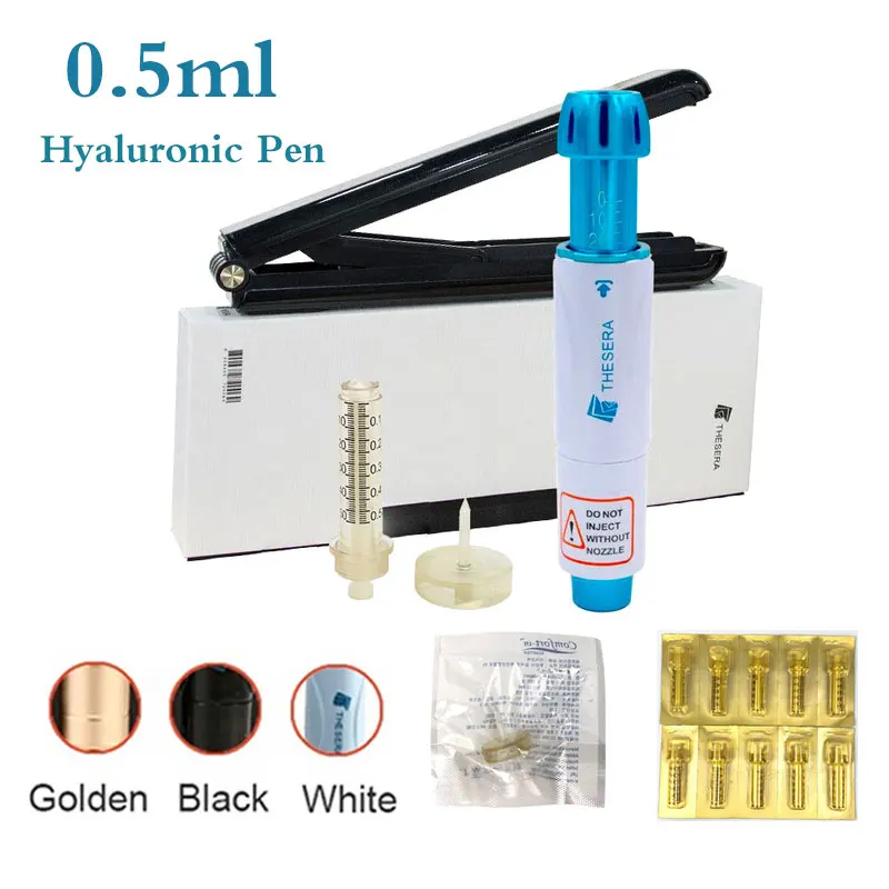 Thesera Hyaluron Pen Atomizer Sterile Hyaluronic Acid Anti Wrinkle Lip Lifting Injection Ampoule Head Syringe Gun | Красота и