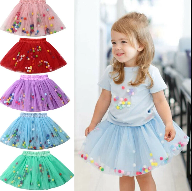 Детские Балетные вечерние вычурная юбка для маленьких девочек фатиновая Детская