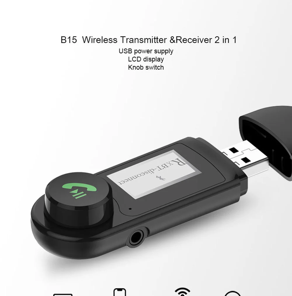 

Автомобильный беспроводной Bluetooth приемник USB музыкальный аудио передатчик Bluetooth с дисплеем 3,5 мм Aux Bluetooth 5,0 автомобильный громкой связи