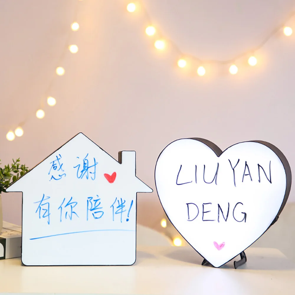 

LED Message Handwriting Letter Light Box 3 Types Writing Board Pen for Birthday Party Wedding Erasable Message Light Box Gifts