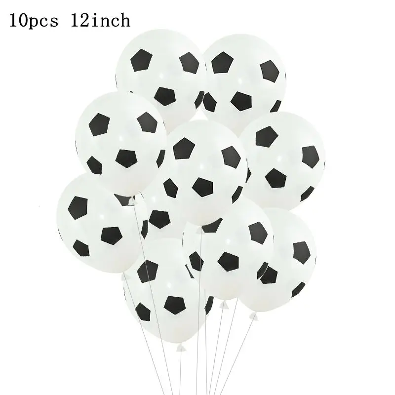 B05-5pcs air ballon Футбольная тематическая вечеринка, Набор Декоративной посуды, бумажные тарелки и стаканы, салфетка, конфетный мешок, коробка для детского душа, принадлежности для дня рождения - Цвет: B05-5pcs air ballon