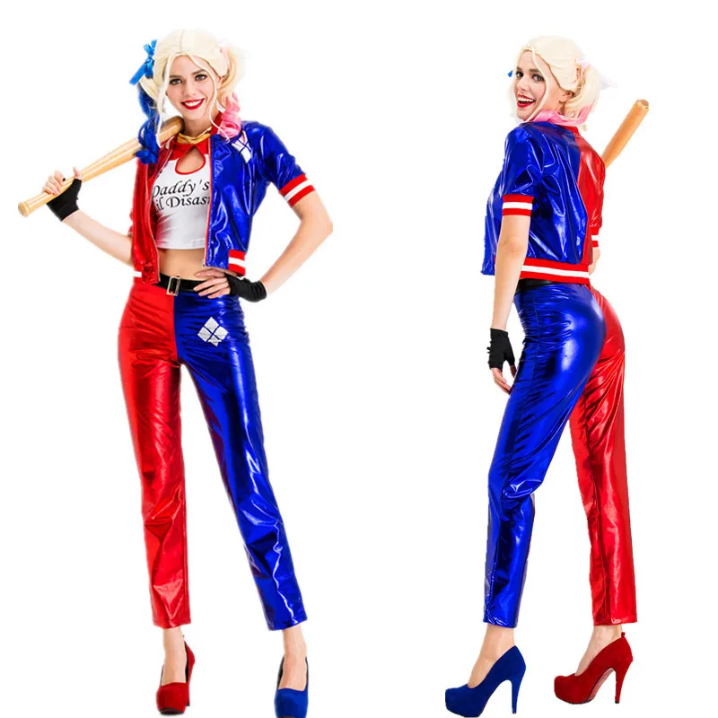 Новый Хэллоуин Косплей Аниме отряд самоубийц Халли Квин клоунский набор как в