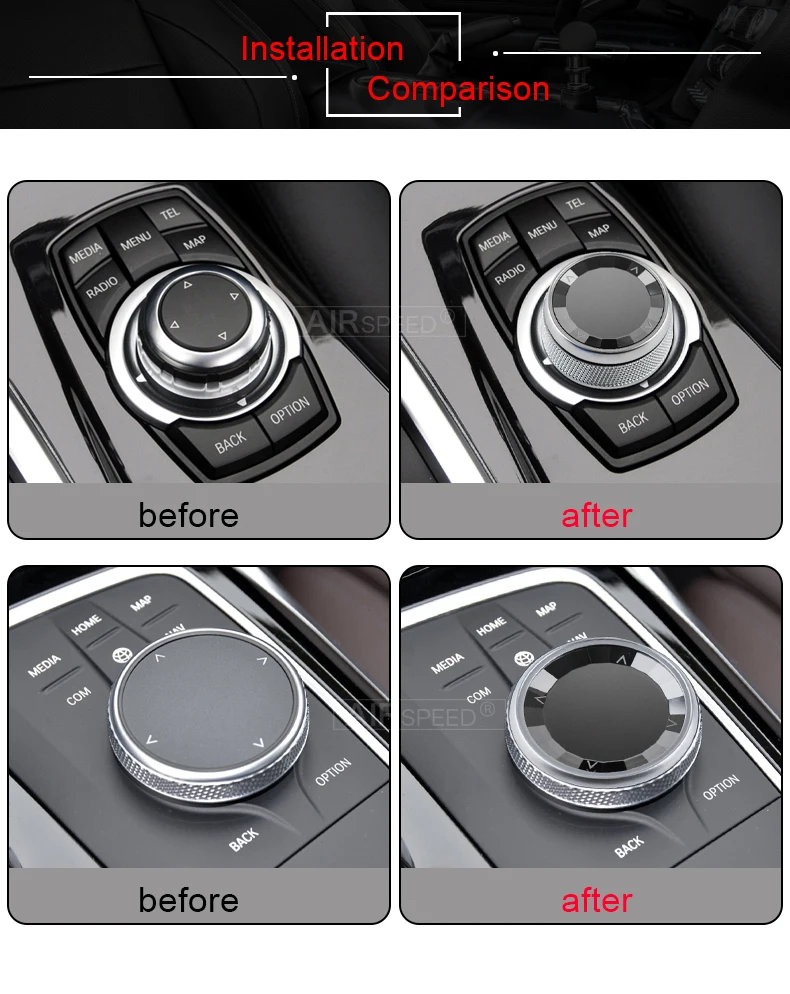 

Crystal Car Multimedia Button Knob for BMW 1 2 3 4 5 6 7 Series F20 F21 F45 F22 F23 F32 F33 F36 G32 F12 F13 F01 F02 G11 G12 M Z4