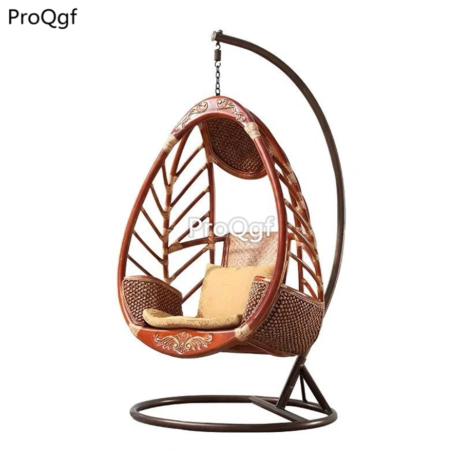 Ngryise 1Pcs A Set swing rattan chair tree leaf shape - Color: set