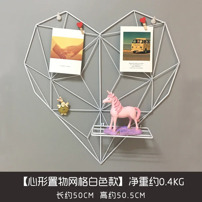 Домашний декор Konco INS железный стеллаж для хранения в форме сердца Скандинавская
