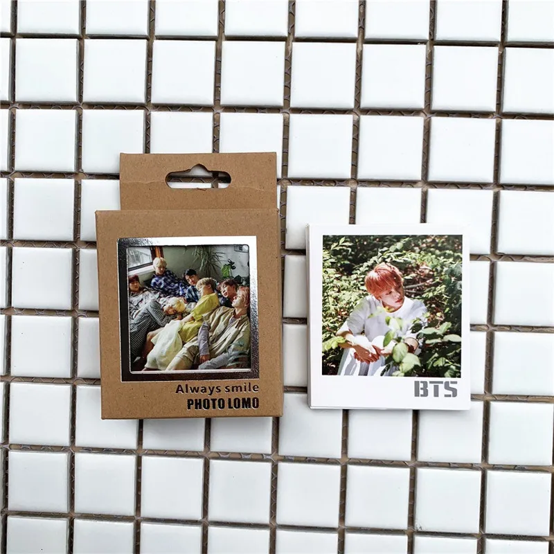 Kpop Bangtan Boys Lomo Cards Blackpink Izone Got7 Seventeen Twice фото карты Lomo 40 шт. маленькие карты с зажимами и веревкой