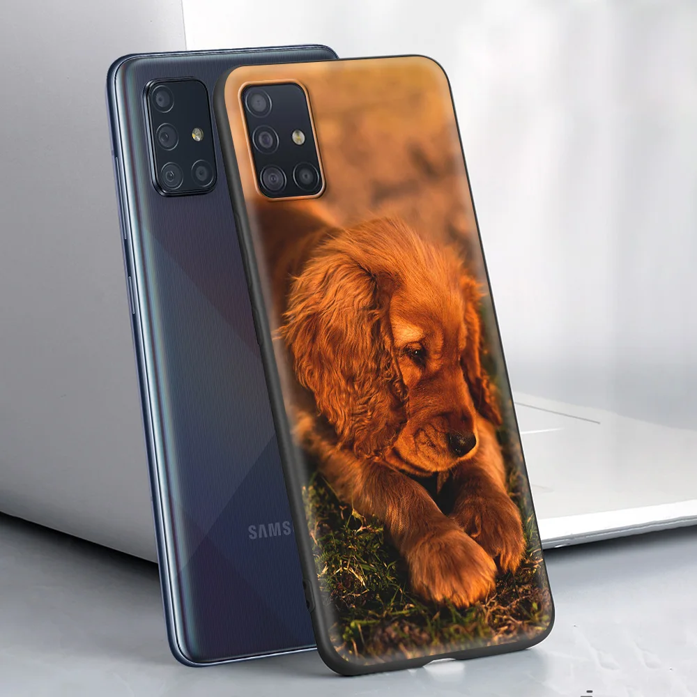 

Cocker Spaniel Silicone TPU Case Cover for Samsung Galaxy A50 A70 A40 A30 A10 A10E A20 A20S Luxury Phone Shell Funda