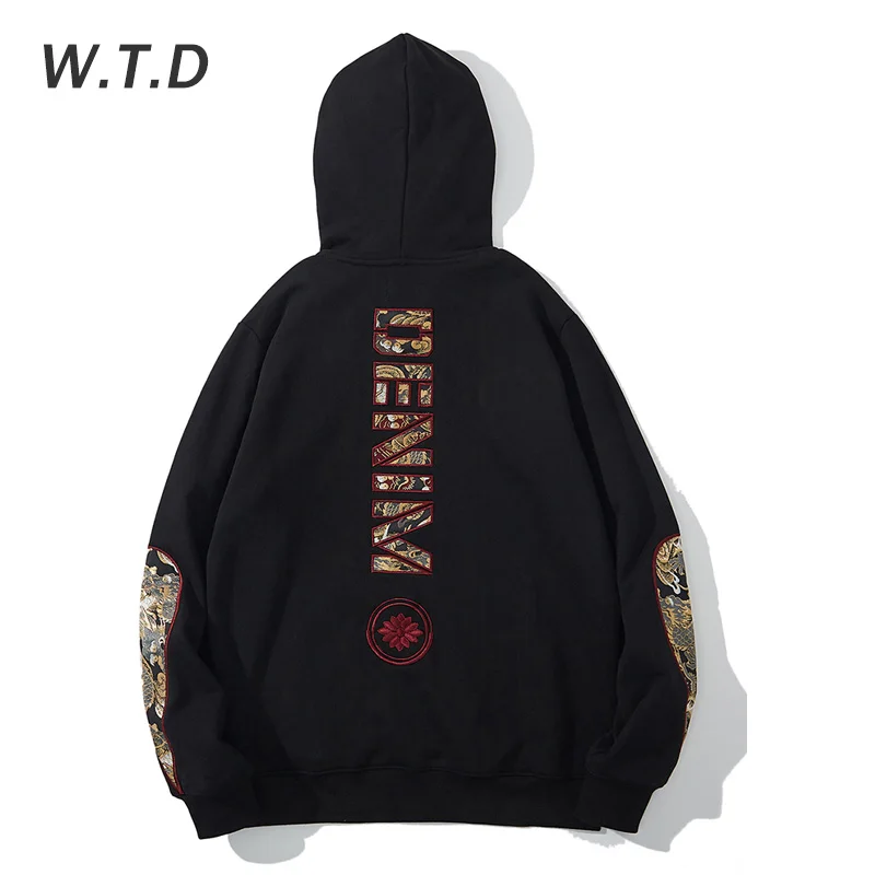 Новинка Мужская толстовка W.T.D уличная одежда в стиле Харадзюку повседневная