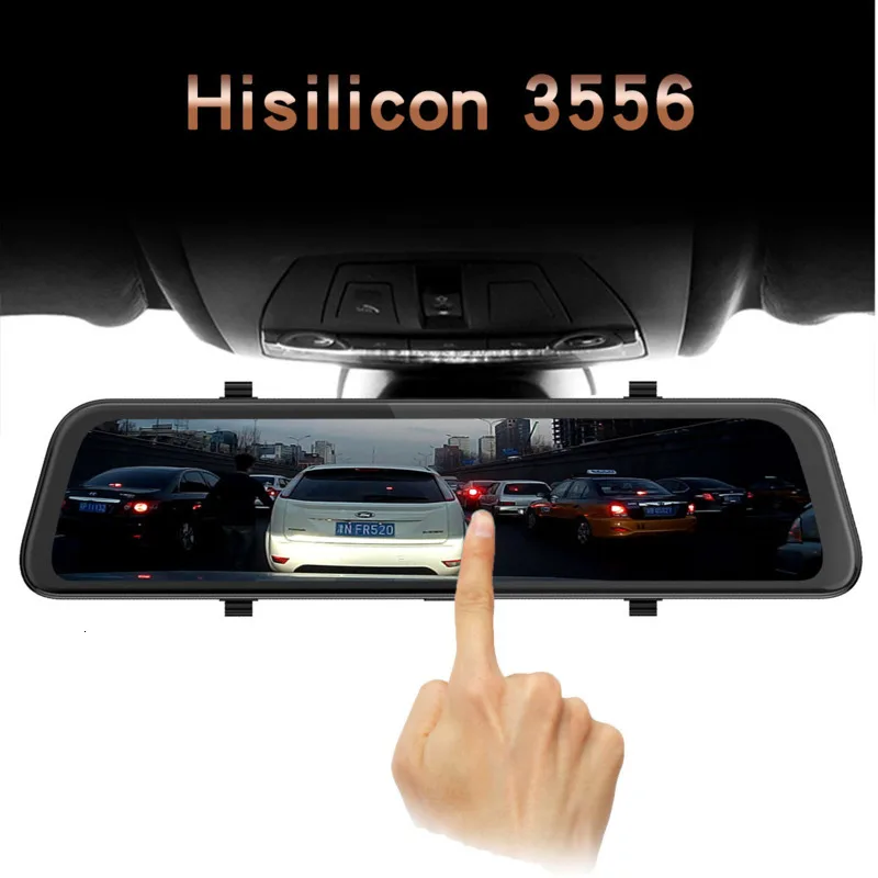 Новый видеорегистратор 12 дюймов Hisilicon L1026 Автомобильный с сенсорным экраном 2K HD