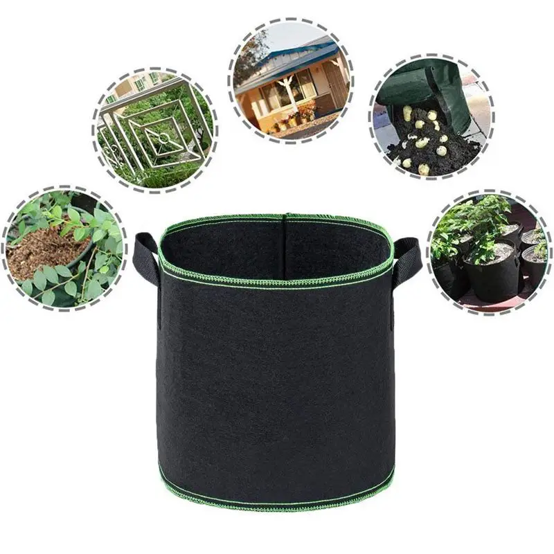 5 штук в партии Мини садовые цветы и растения растут мешки для картофеля моркови