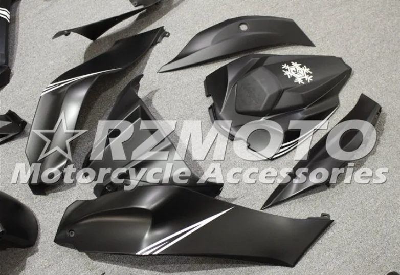 ABS мотоцикл обтекатели комплект подходит для kawasaki Ninja ZX-10R zx10r 10r 16 17 Пользовательские черный матовый белый