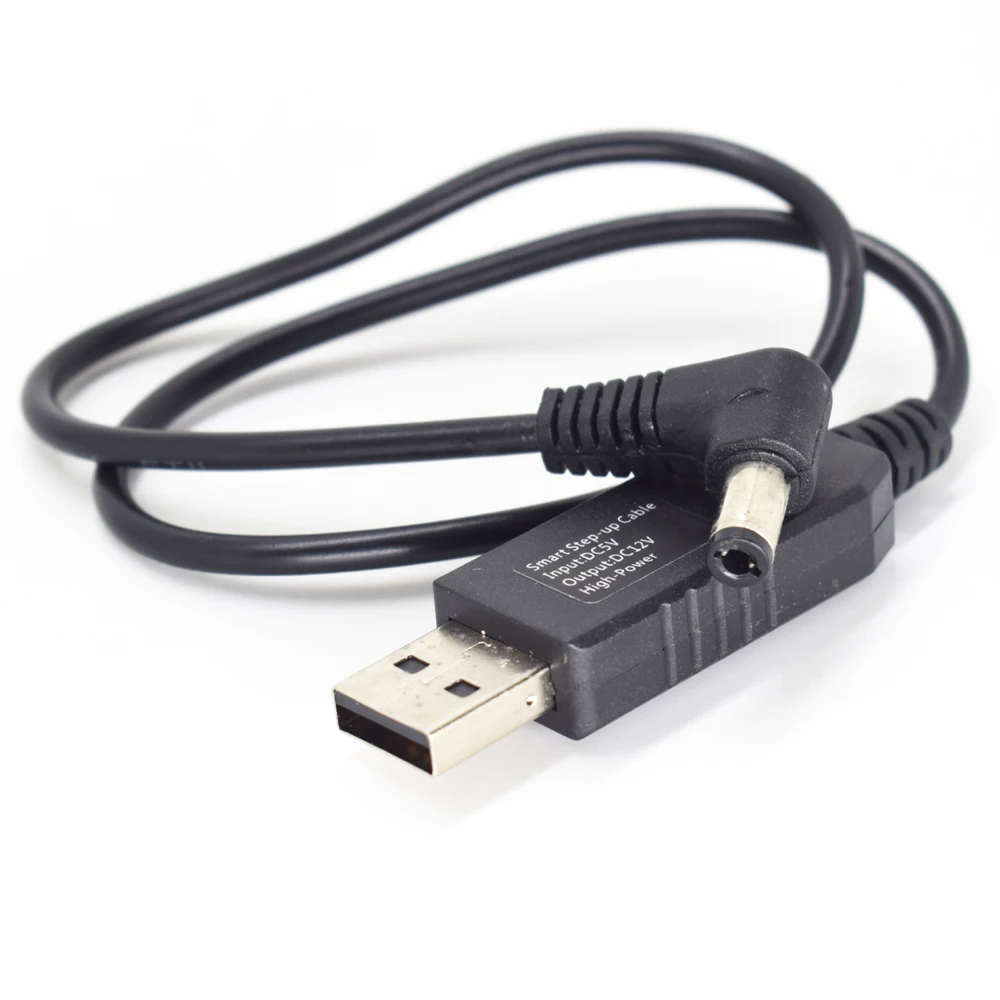

1 шт. 40 см USB 2,0 A папа от 5 в до 12 в прямой угол постоянного тока 5,5x2,1 мм папа кабель для увеличения