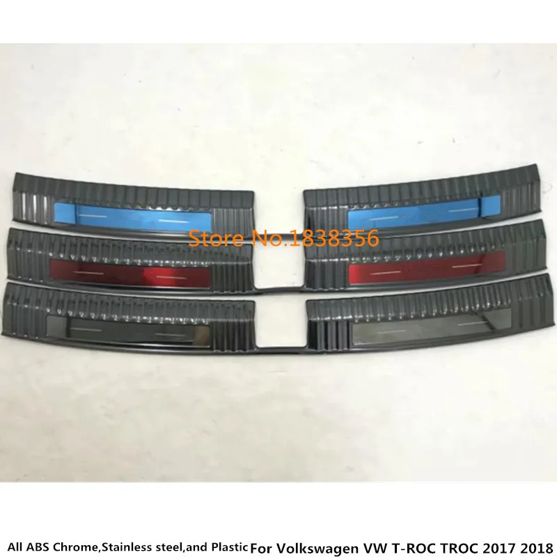 Внутренняя отделка заднего бампера Накладка на порог из нержавеющей стали