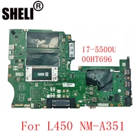 nm a351 i7 5500u laptop motherboard for lenovo thinkpad l450 nm a351 00ht696 mainboard l450 mainboard motherboard