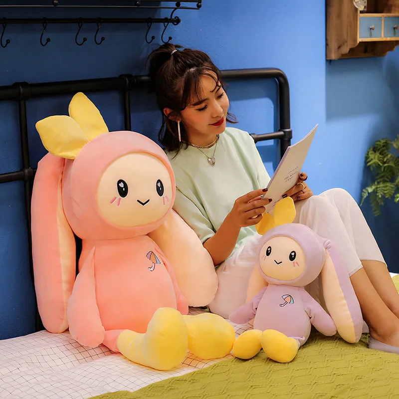 

50/65/85cm rabbit doll cartoon cute plush toys birthday gift girl pillow hugs big stuffed animals decorative pillows gift