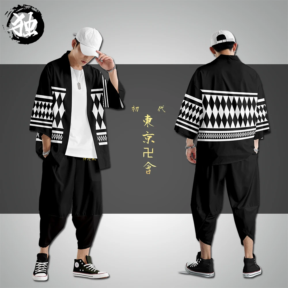 Аниме Tokyo Revengers Sano Manjirou Ken Ryuguji Haori Косплей полиэстер летние шорты с короткими