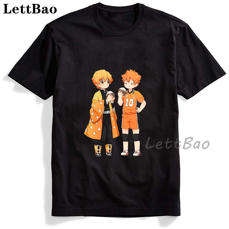

Streetwear Nezuko Funny Cartoon Tshirt Men Unisex Kimetsu No Yaiba T-shirt Demon Slayer Fashion Graphic T Shirt Anime Top Male