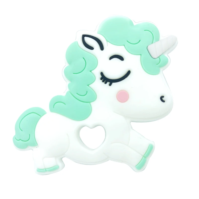Детский силиконовый Прорезыватель для зубов в форме единорога милый ясельного