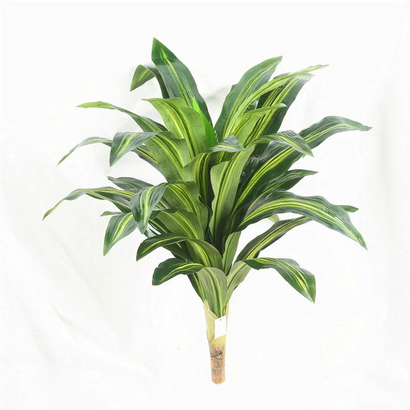75cm Dracaena Tree 1 100 см большие искусственные пальмы тропические, как настоящие искусственные листья растений пластиковые зеленые пальмы для Гавайских вечерние свадебные украшения - Цвет: 75cm Dracaena Tree 1