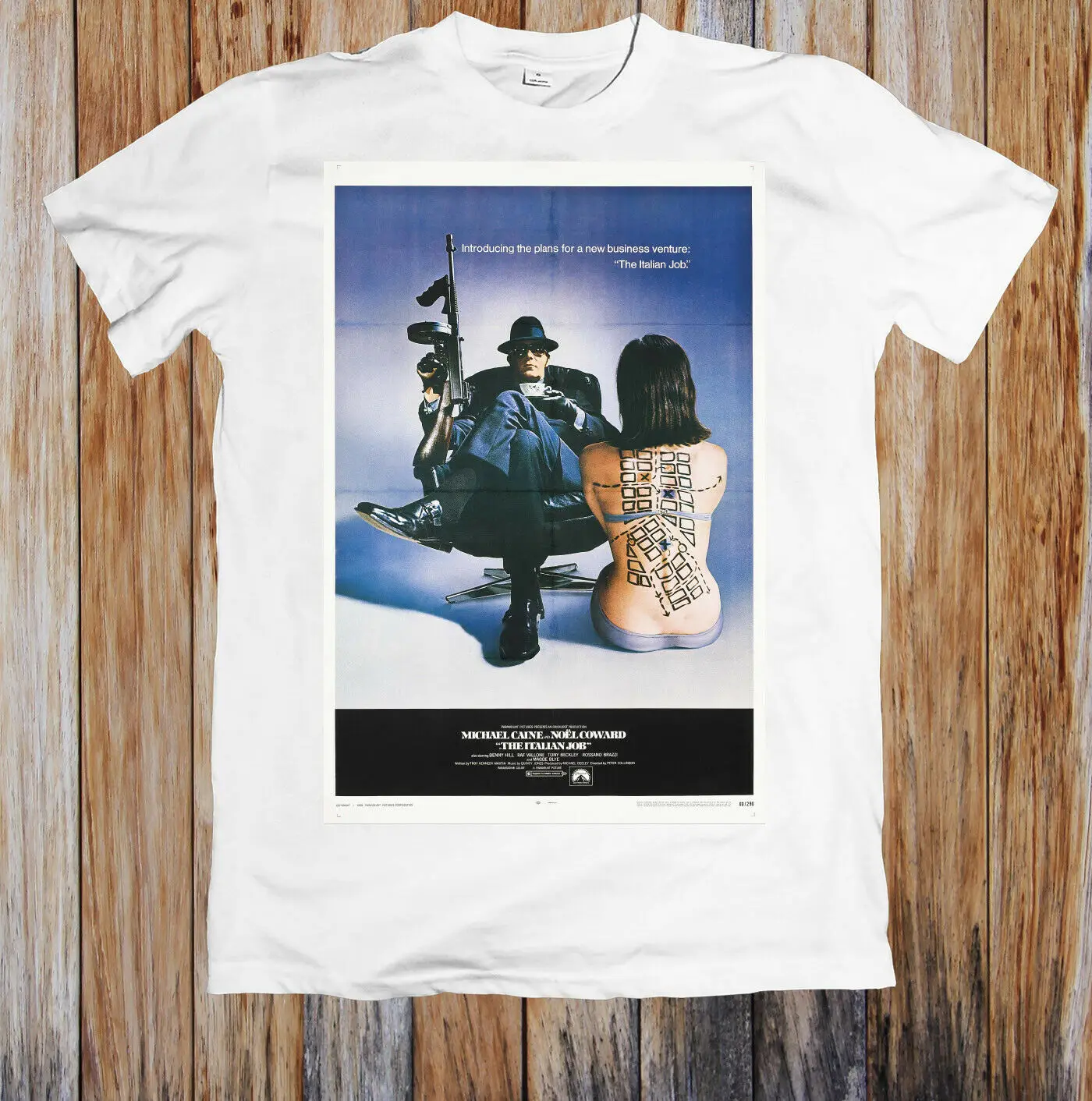 Оригинальная Мужская футболка с коротким рукавом в стиле ретро с постером фильма «Итальянская работа 1920-х»