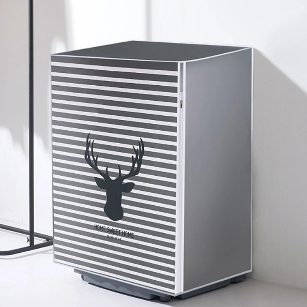 

Fully Automatic Roller Washer Sunscreen Washing Machine Waterproof Cover Dryer Polyester Silver Dustproof Washing Machine Cover