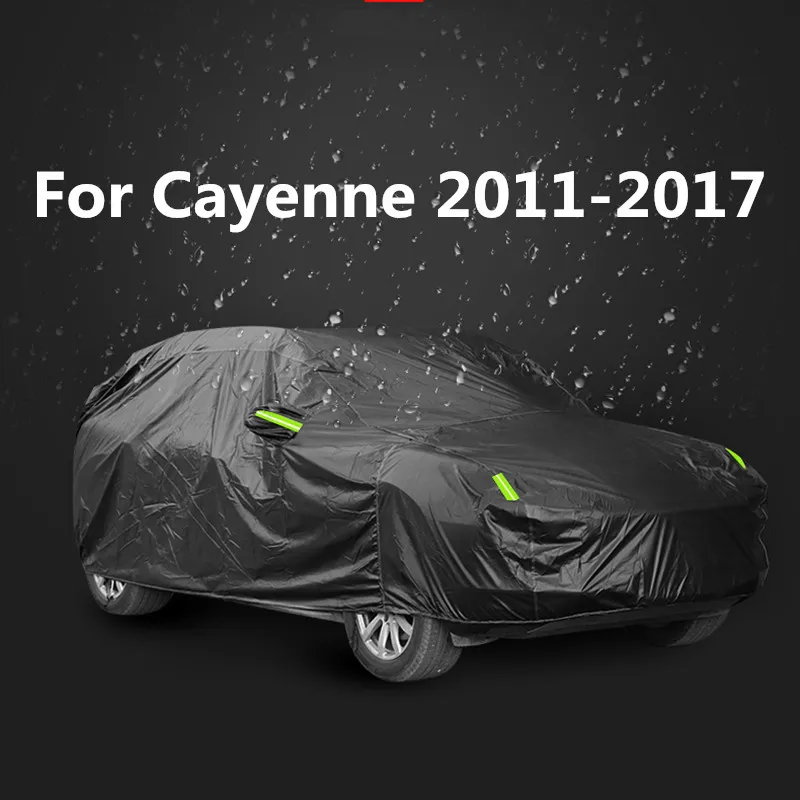 Type 3 Черный Водонепроницаемый полный автомобильные чехлы для Porsche Cayenne, Macan, Panamera, 918 911 718 2011 2012 2013 - Название цвета: Type 3