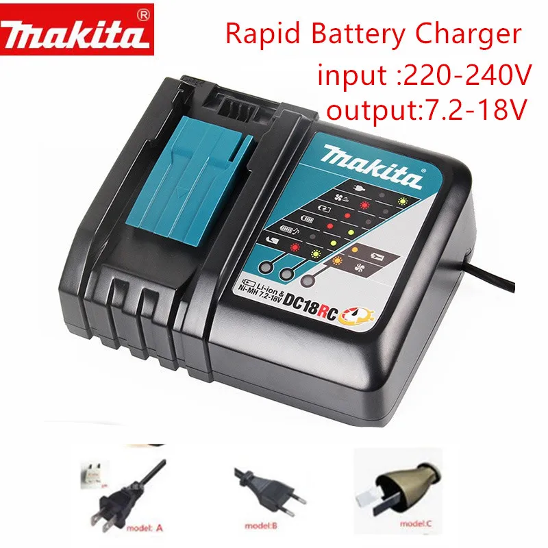 Зарядное устройство MAKITA DC18RCT DC18RC литий ионное/никель металлогидридное 14 4 в 18 BL1830