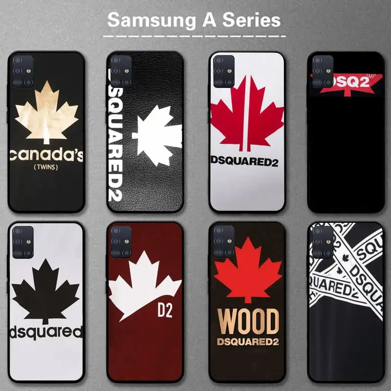 

Italian luxury design-D-DSQUARED Phone Case For Samsung A20s A30S A31 A40 A50S A51 A70 A71 A80 5G A32 A02 Fundas Coque