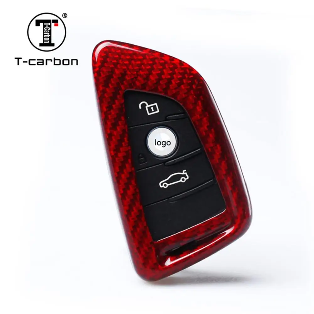 T-carbon Glass Carbon Fiber Car Auto Key Case Shell For BMW X5 X6 | Автомобили и мотоциклы