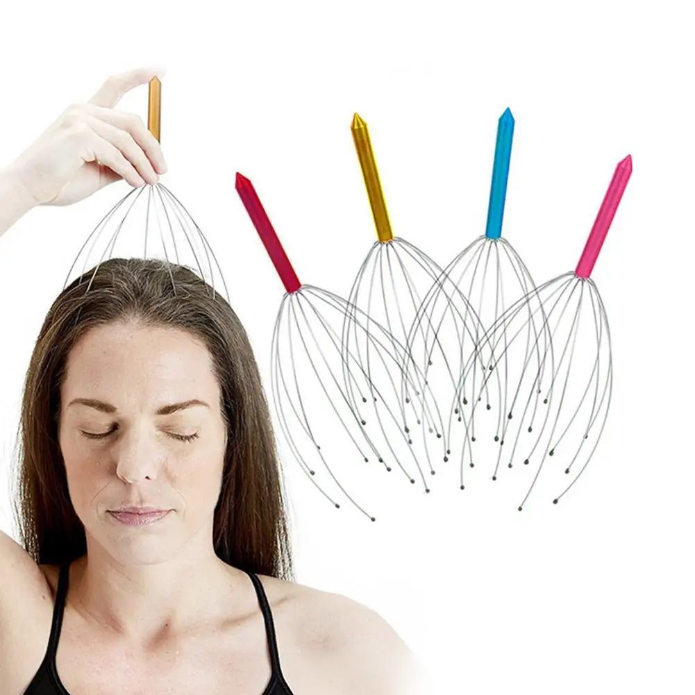 

Relieve Fatigue Octopus Head Massager Muscle Tension Heads Fatigue Health Massager Relaxation Massager Full-body Supplies S U6H7