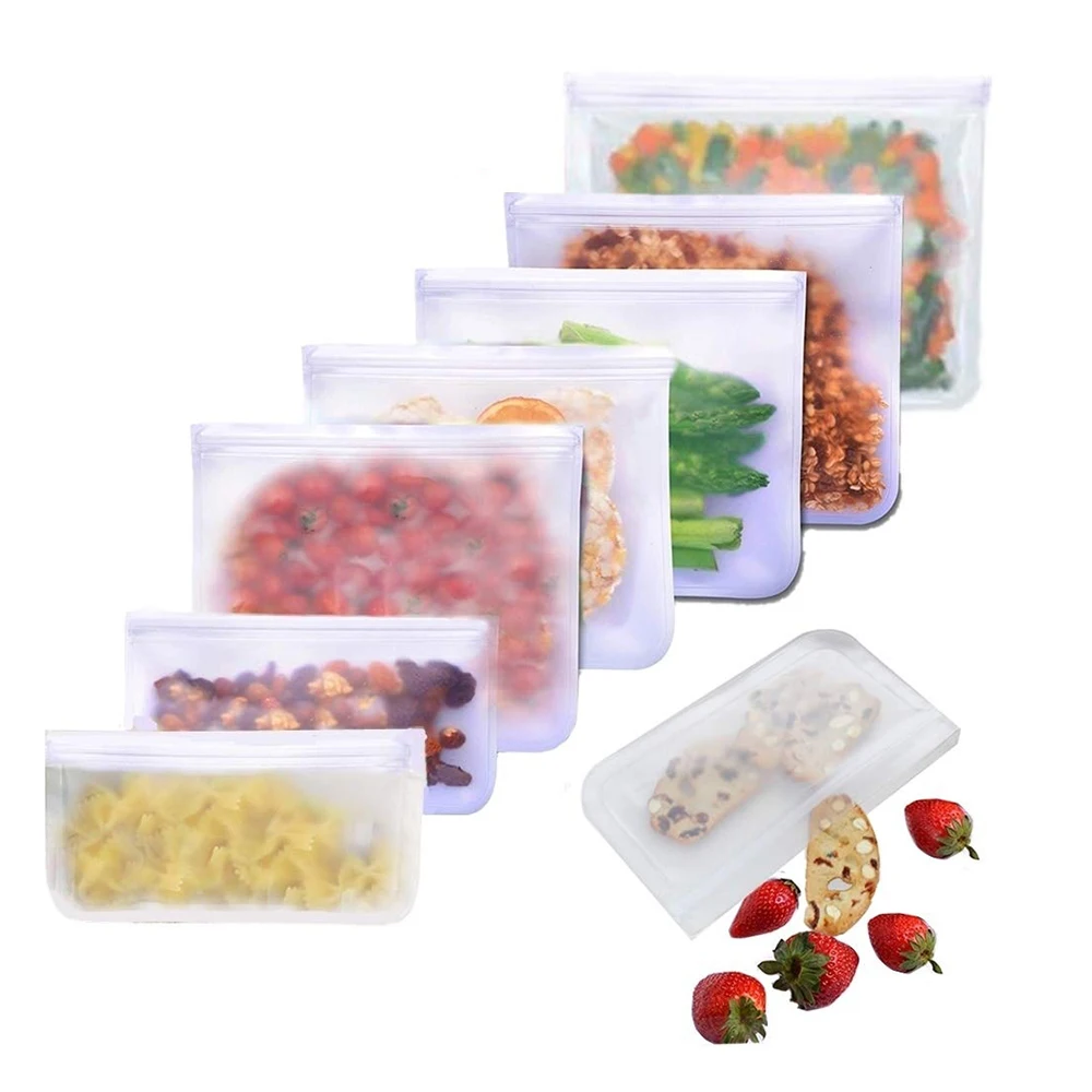 12 шт. силиконовые контейнеры для хранения пищевых продуктов|Целлофановые и