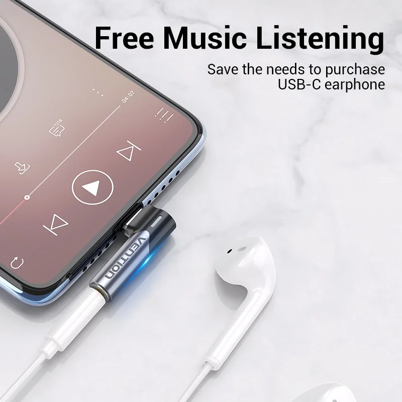 Фото Vention Type C to 3 5 Jack женские наушники Aux коннектор USB мм адаптер для Xiaomi Honor Huawei P40 mate 30 Vention Type C to 3 5 Jack женские наушники Aux коннектор USB мм адаптер для Xiaomi Honor Huawei P40 mate 30