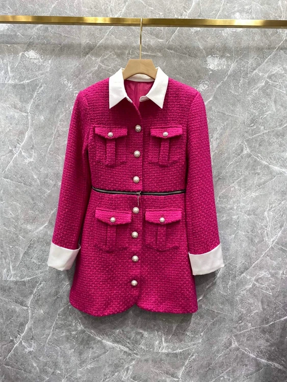 

Женский костюм с юбкой на молнии, юбка с длинным рукавом и симметричными карманами, 2021