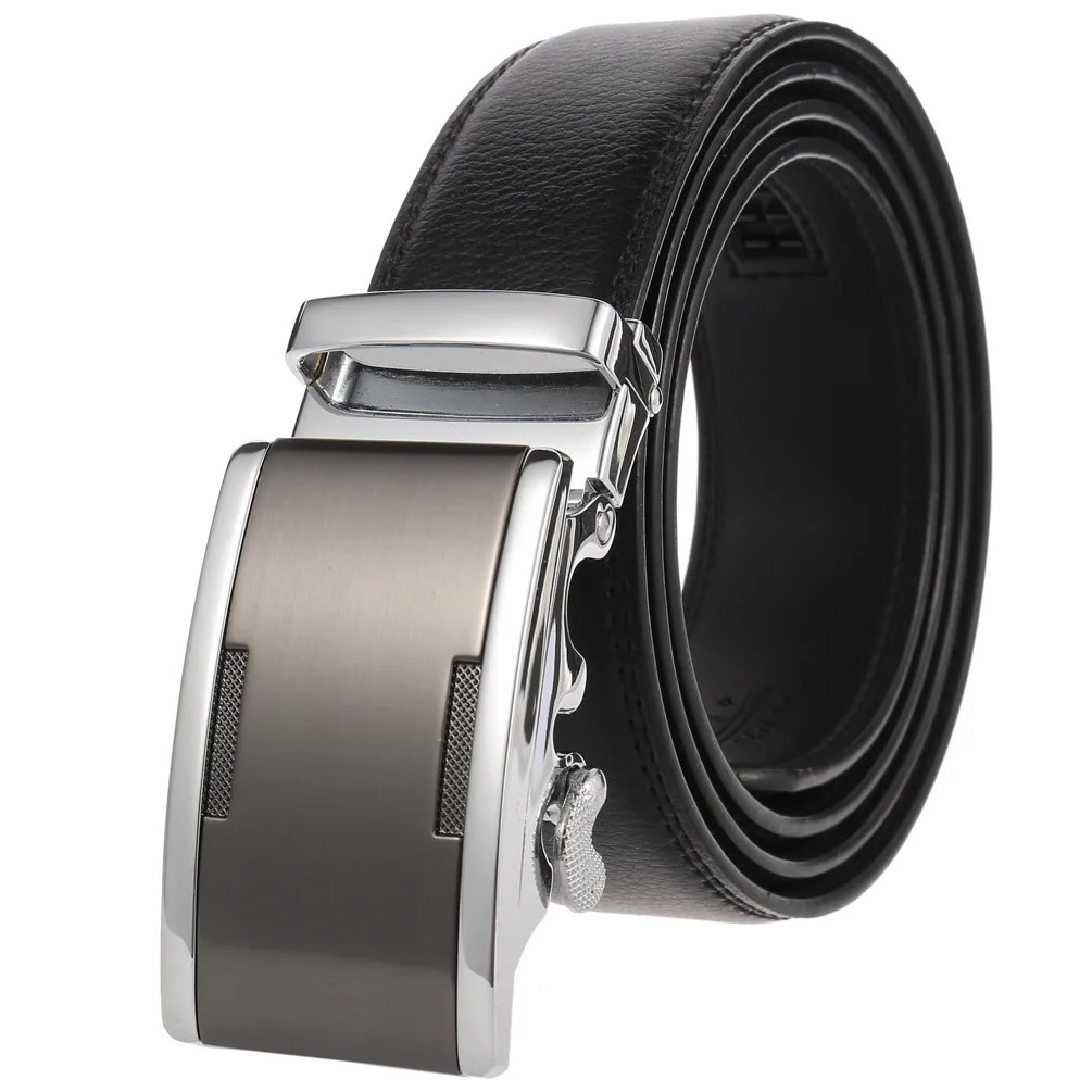 Male Designer Automatic Buckle Cowhide Leather Men's Belt Famous Brand Belt Luxury Belts Men Ceinture Homme belt LY236-87362-1