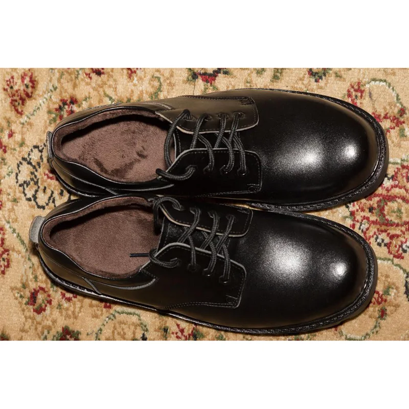 Мужская обувь больших размеров повседневная мужская зимняя из натуральной