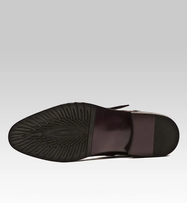 

QYFCIOUFU Handmade 2019 Hot Crocodile Pattern Mens Dress Boots Fashion Buckle Chelsea Ankle Genuine Leather Men Casual Boots