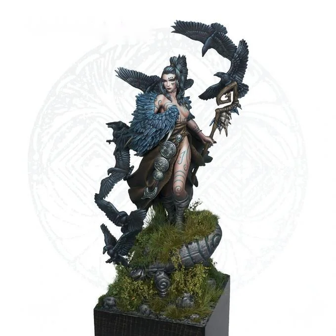

35mm character model made of die-cast resin, unpainted (including base)