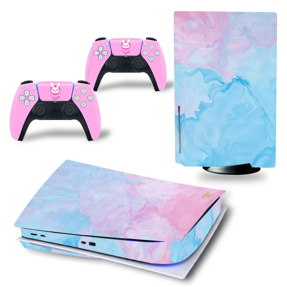 Наклейка для PS5 Disk skin наклейка ps5 на консоль + 2 контроллера Sony Playstation 5 disk version skins |