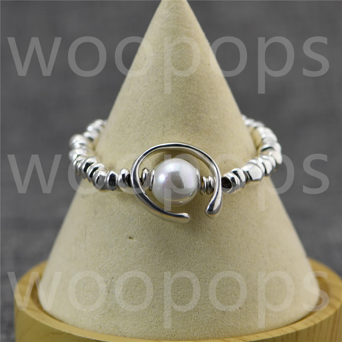 

Authentic Friendship Another Round 19CM Bracelet With Pearl Plated Jewelry Fits European Style Gift