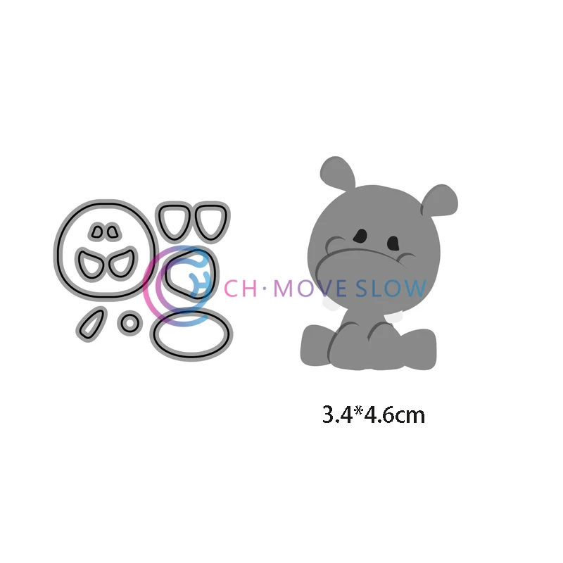 CH Бегемот трафарет металлические режущие штампы для скрапбукинга практика