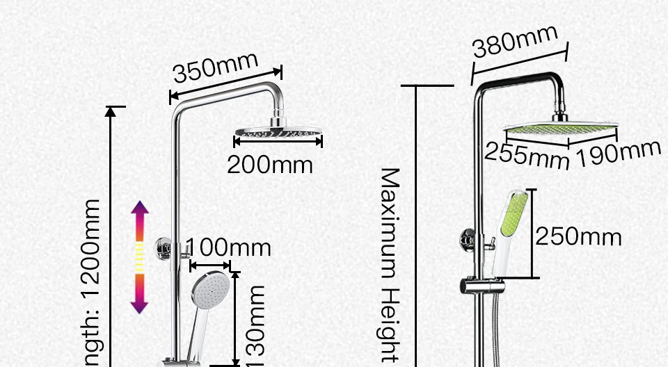 GAPPO Душевая система термостатический смеситель для душа в ванной комнате для ванны смеситель для душа набор водопада смеситель для ванны дождевая насадка для душа набор