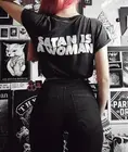Женская готическая футболка сатана-a, женская футболка из 100% хлопка, забавная футболка с графическим принтом, футболка унисекс, Прямая поставка
