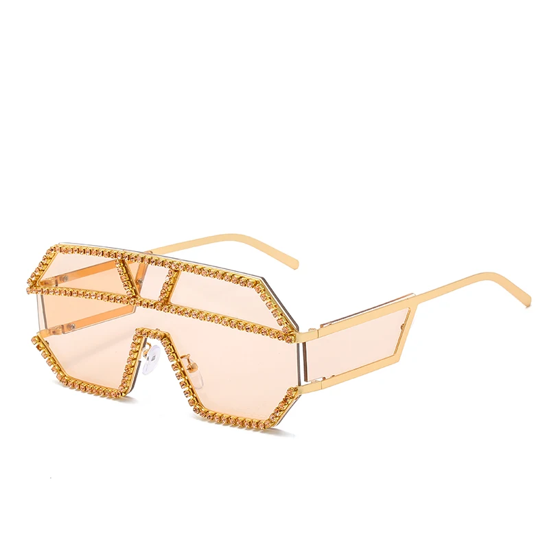 Роскошные брендовые винтажные квадратные большие женские солнцезащитные очки