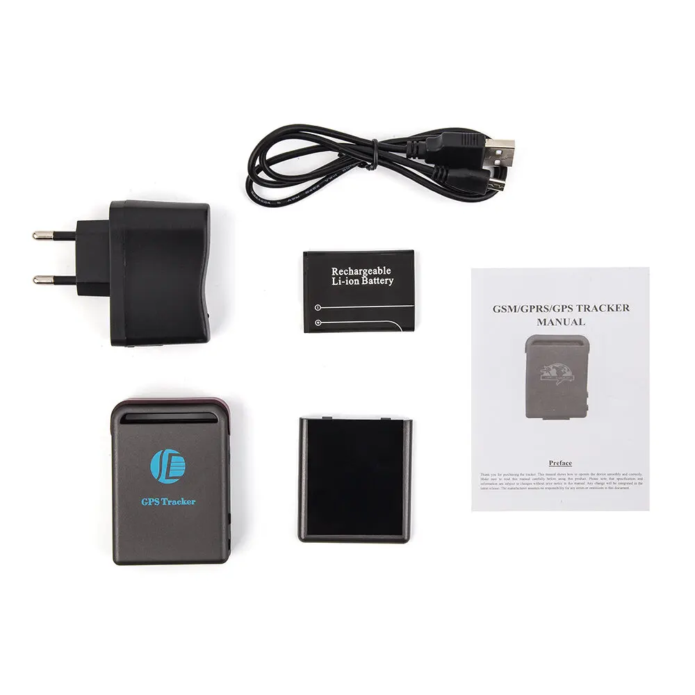 Мотоцикл TK102 Mini GPS/GSM/GPRS персональный трекер домашних животных в реальном