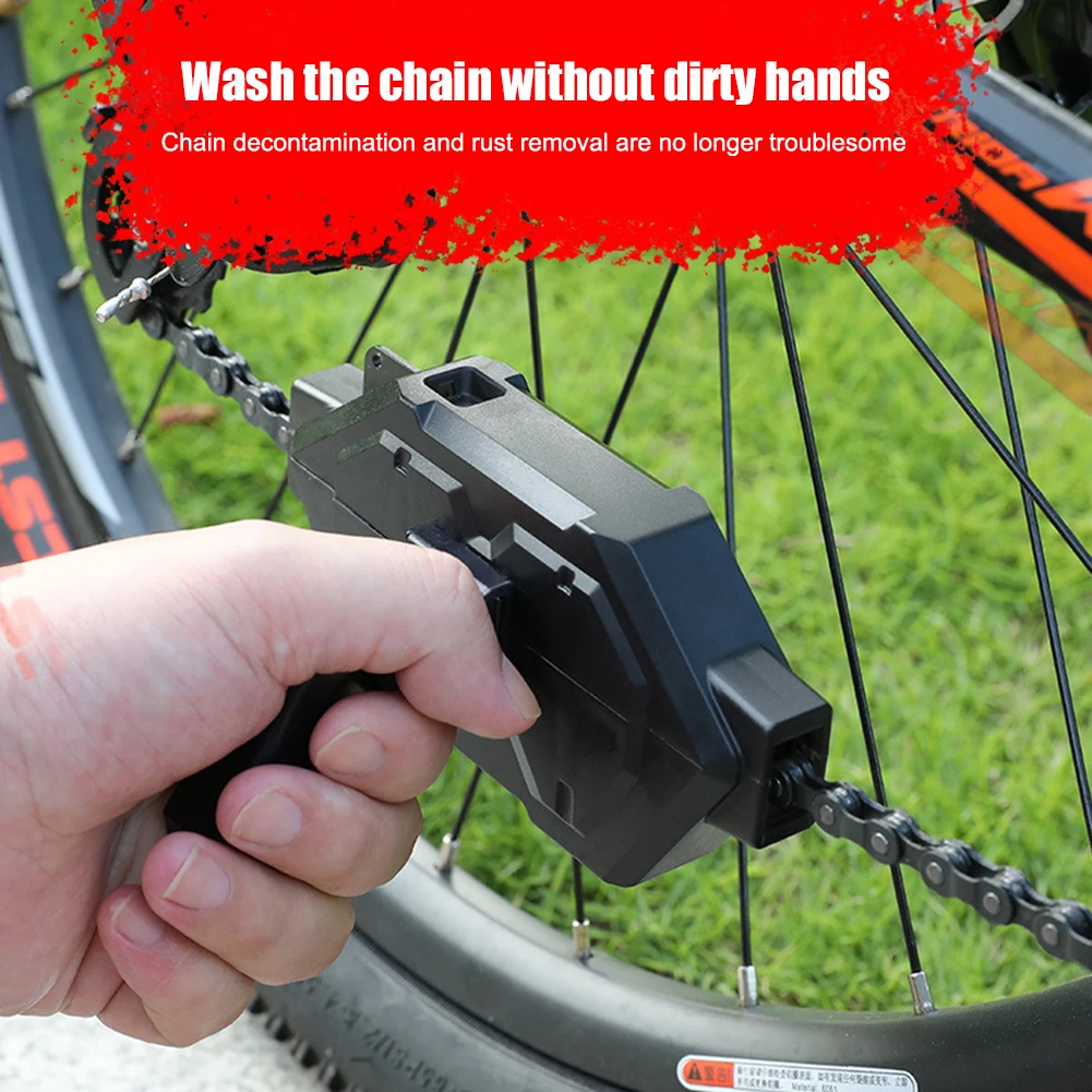 

ABS Mountain Bike Chain Cleaners Brush Portable MTB Bicycle Chain Washer Scrubber Outdoor Cycling Cleaning Tool Equipment
