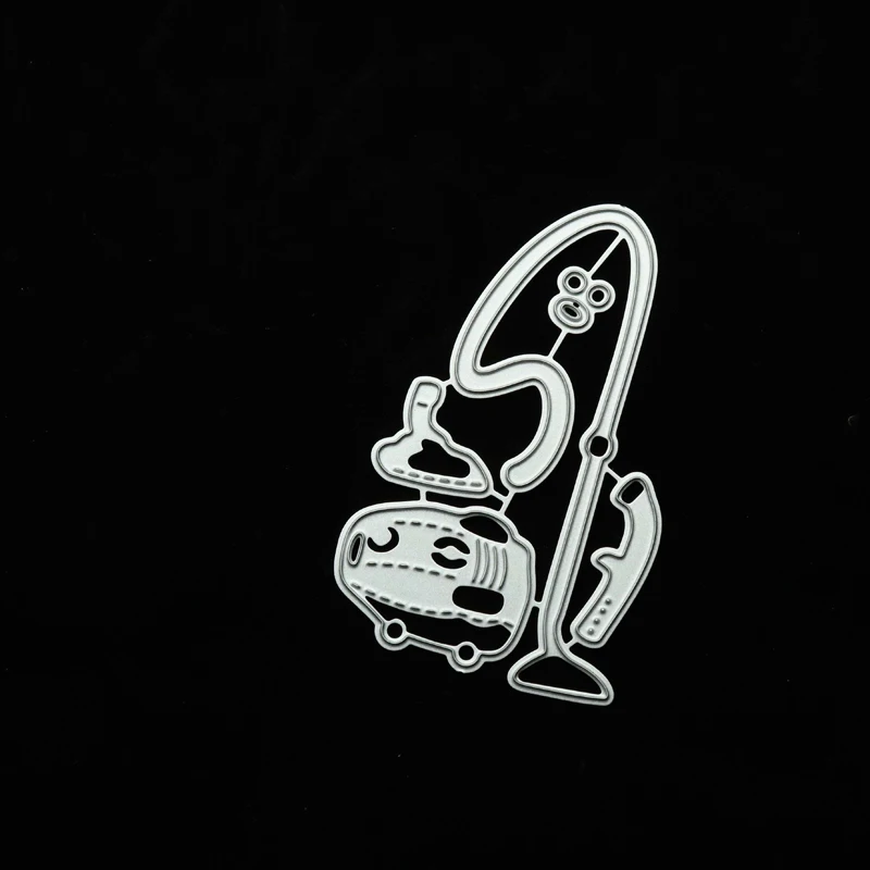 

JC Vacuum Cleaner Metal Cutting Dies for Scrapbooking Handmade Tools Die Cut Card Make Stencil Craft Folder Model Album Decor