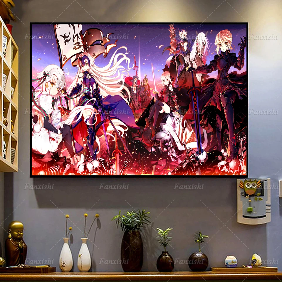 

Japanese Anime Fate Grand Order Canvas Poster And Print Pictures Nordic Home Decor Wall Art Painting Modern Living Room Cuadros