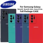 Чехол для Samsung Note20, оригинальный мягкий чехол из жидкого силикона для Samsung Galaxy Note20, Note 10 Lite, Note 20 Ultra, чехол
